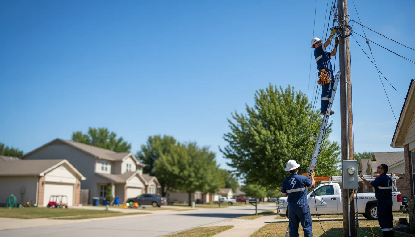 Residential electrician providing installation services in Bunker Hill, WV